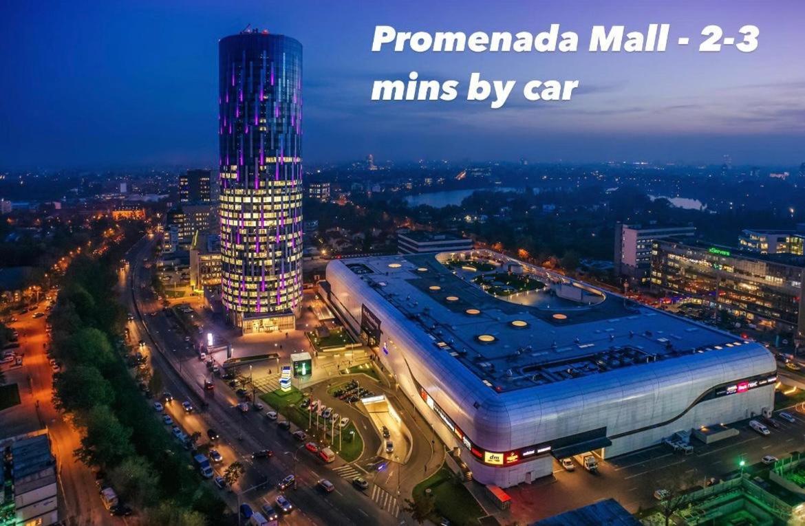 Cozy Apartment With Self Check-In Near Promenada Mall And Verdi Park Bukarest Exterior foto